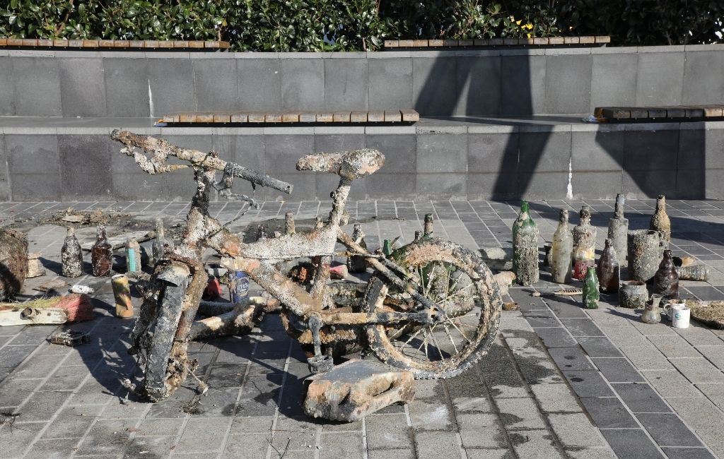 Beykoz'da denizin altından bakın neler çıktı